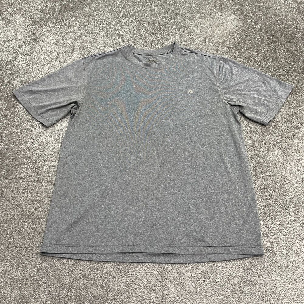 Fila Basic Active T-Shirt Mens Large Gray Crew Neck Short Sleeve Athletic Tee